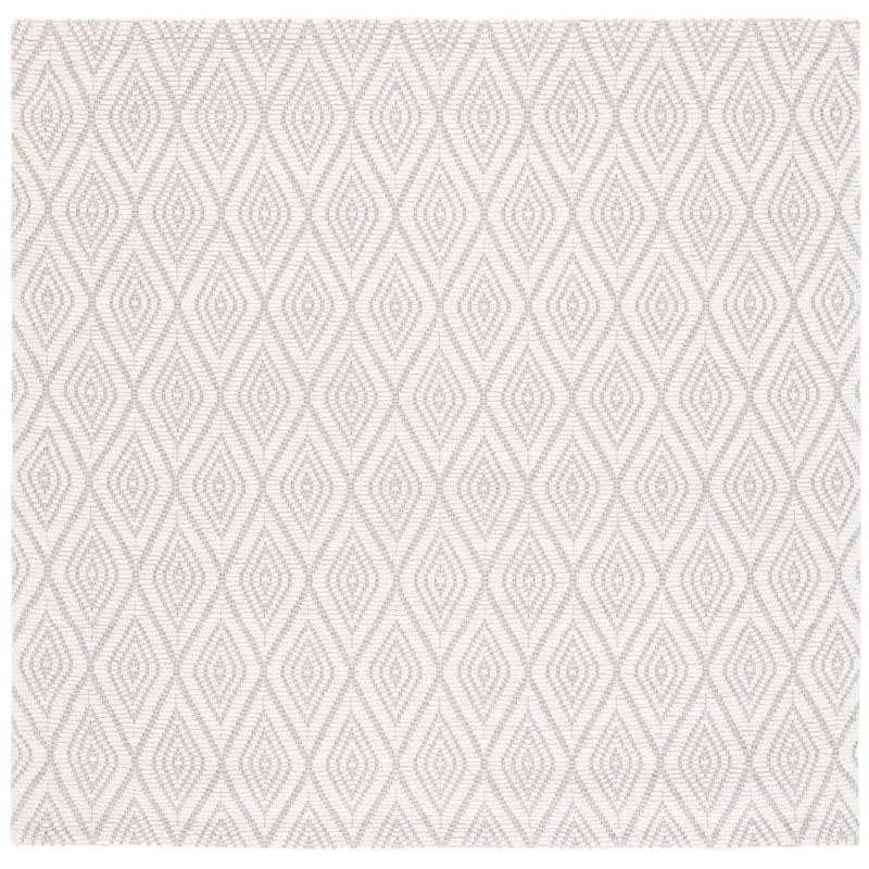 Karaline Hand Woven Wool And Cotton With Latex Oriental Rug, Square 6'