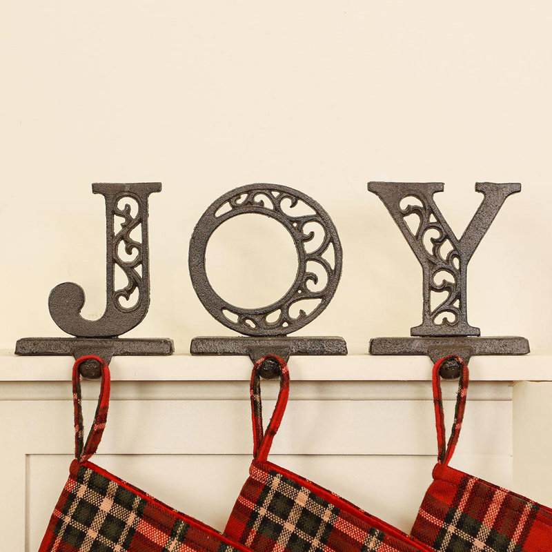 Joy Three Piece Stocking Holder Set