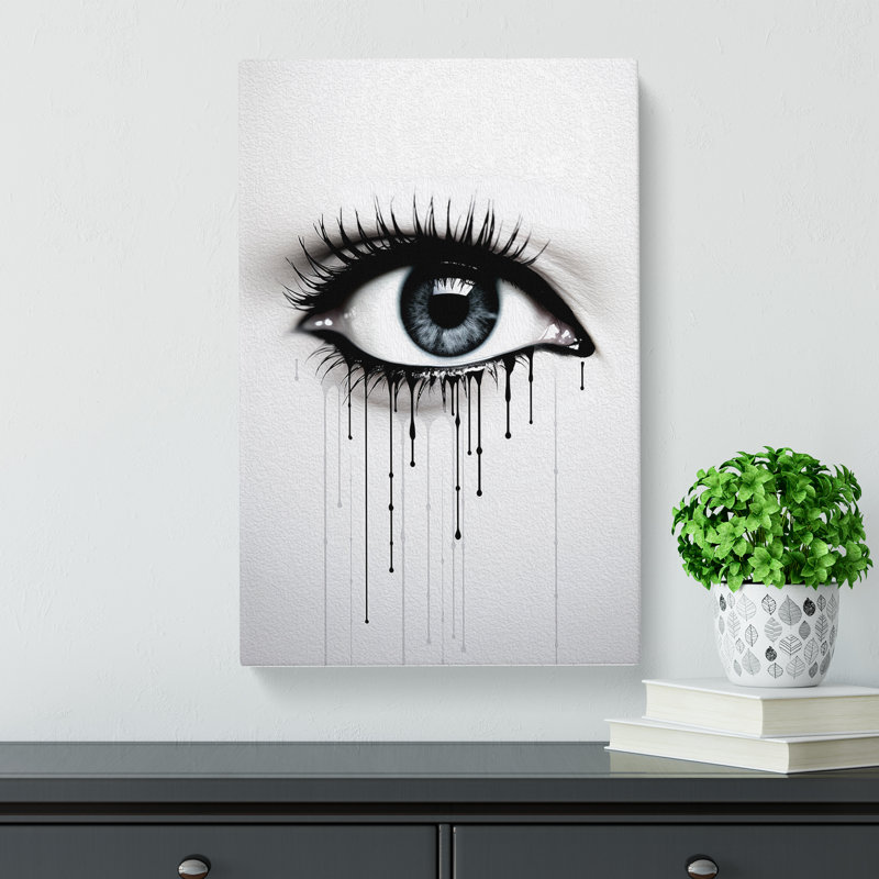 Eye Minimalism Art - Wrapped Canvas, 76cm H x 50cm W x 3cm D