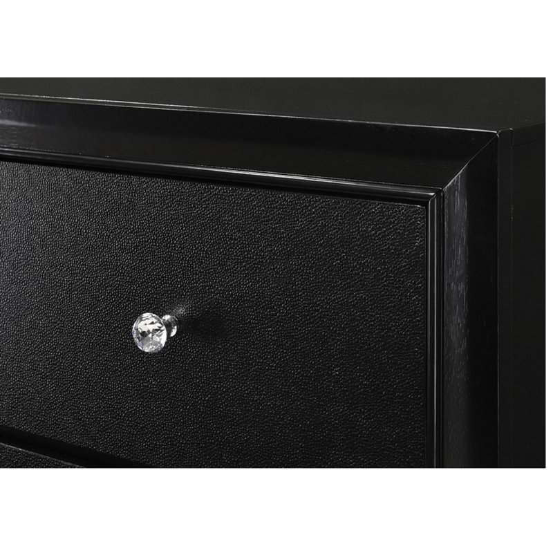 Mobilier de chambre à coucher en bois 1pc, Noir