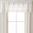 Ketcham Cotton Blend Tailored 58'' W Window Valance in White