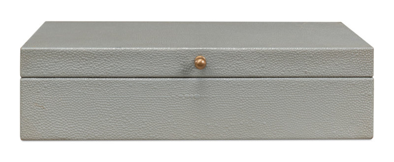 Gatsburg Handmade Decorative Box, Light Gray