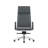 Blue Gray + Silver Hight adjustable Genuine Leather + Faux Leather + Aluminium Alloy Office Chair