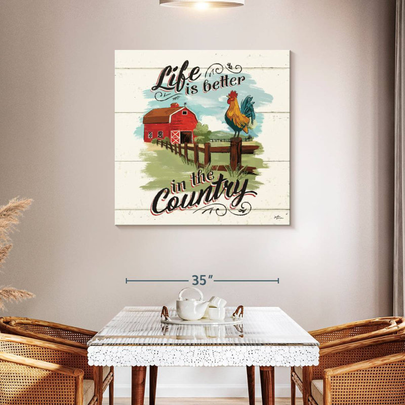 Lilie Country Farm Life, 39" H x 39" W