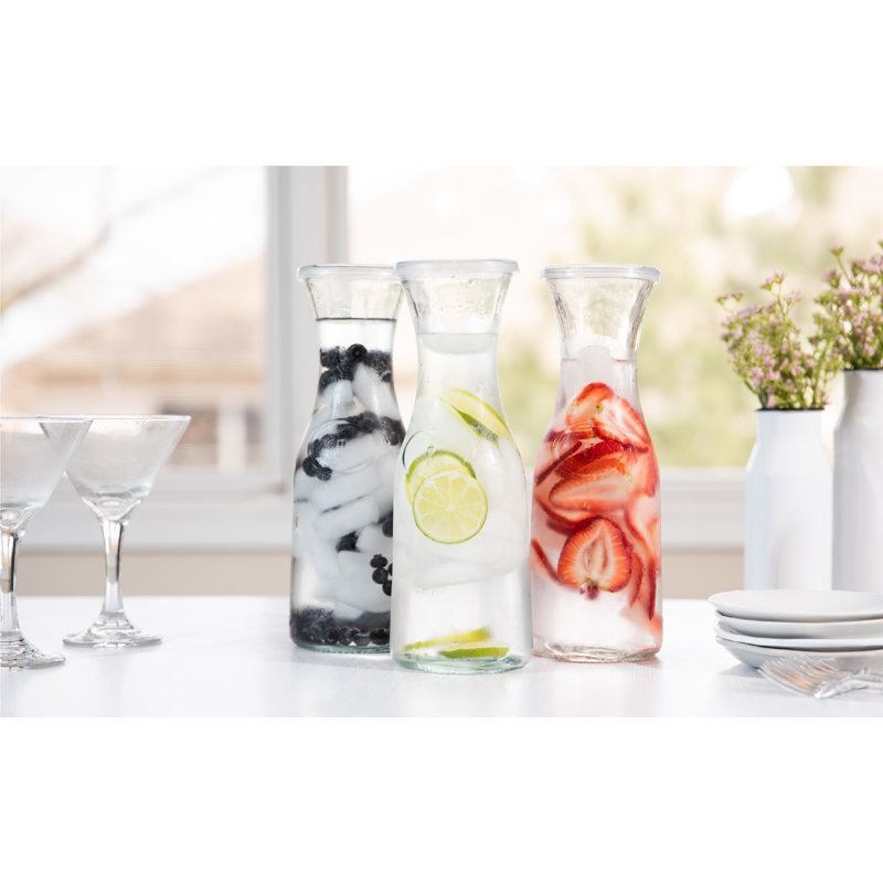 Glass 3 - Piece Beverage Dispenser Set
