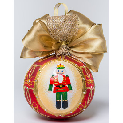 9'' Handmade Glass Ball Ornament