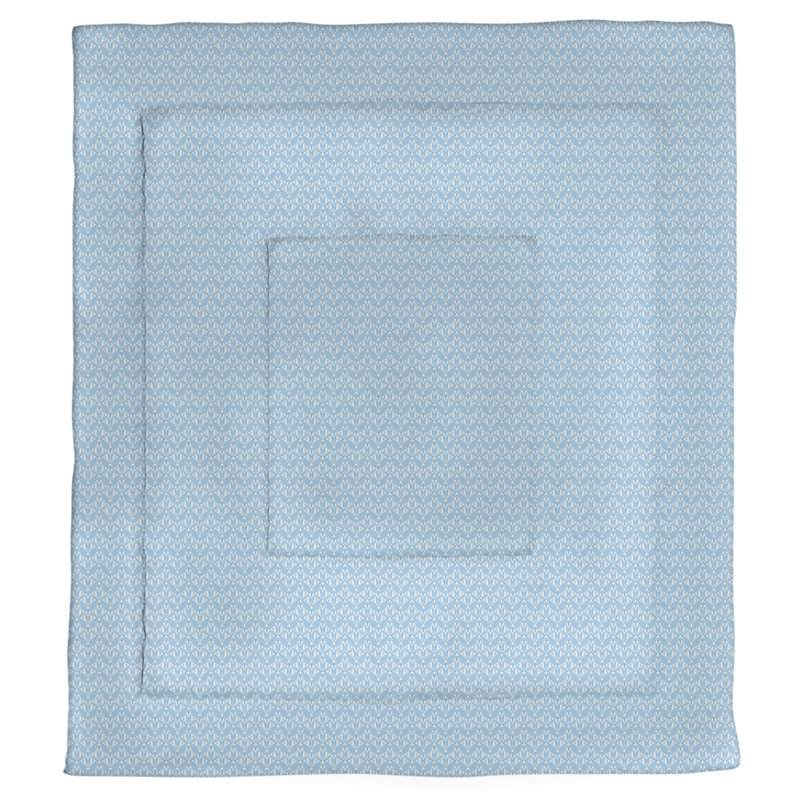 Édredon simple réversible Art déco Katelyn Elizabeth, Édredon très grand, Bleu sarcelle