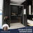 44" - 48" W X 72" H Double Sliding Shower Door, Semi-Frameless Bypass Bathroom Sliding Door With 1/4" (6Mm) Tempered Glass For Walk-In Shower-123404518