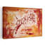 Peinture abstraite d'un tigre bondissant dans des tons chauds de rouge, orange et jaune-2104256060