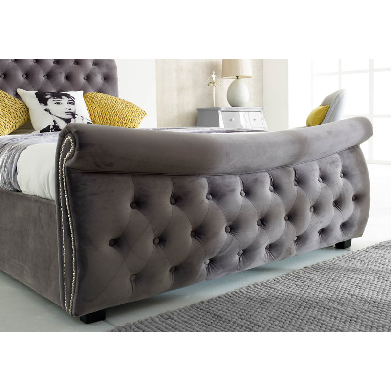 Lucinda Upholstered Ottoman Storage Bed, Double (4'6)