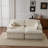 Oversized Upholstered Sleeper Luxury Sofa Bed Sectional Sofa Chaise Love-seat for Living Room No Assembly Required-2046476262-2014879946
