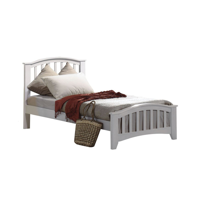 Cadre de lit 39,13 po Adker, Blanc