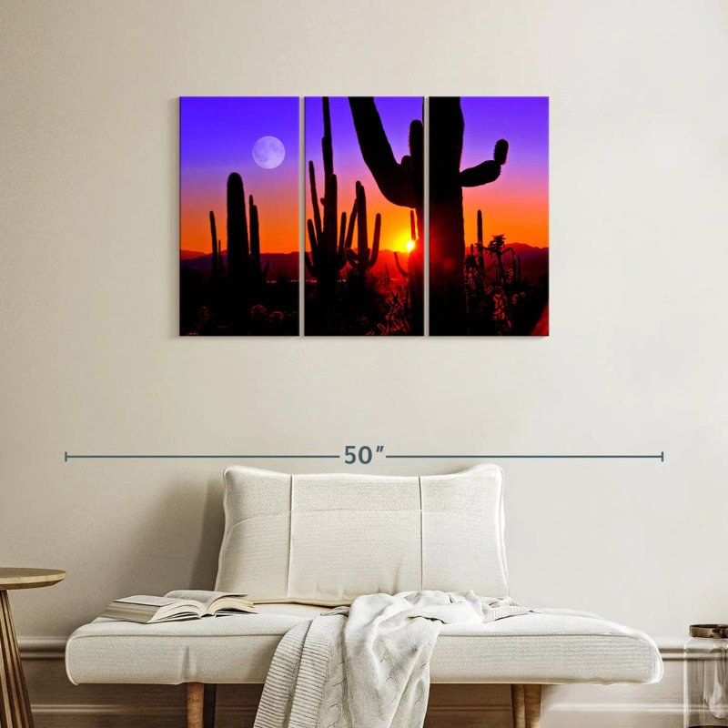 Silhouette de cactus Harnek Saguaro, H 24 po x l 38 po