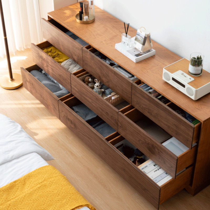 Commode d'entrée 9 tiroirs Modern Modern, H 31,5 po x l 78,7 po x P 16,5 po