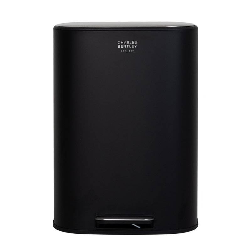 Galvanised Steel Step On Kitchen Trash Can - 13.21L