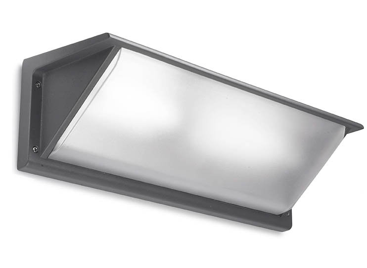 Curie 3 Light Outdoor Flush Mount, Urban Grey