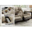 Canapé inclinable électrique 2 places avec appui-tête réglable, repose-pieds et console de rangement, tissu en microfibre, recharge sans fil, porte-gobelet pour le salon (brun)-116072963