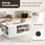 Pedestal Coffee Table with Storage-118149661