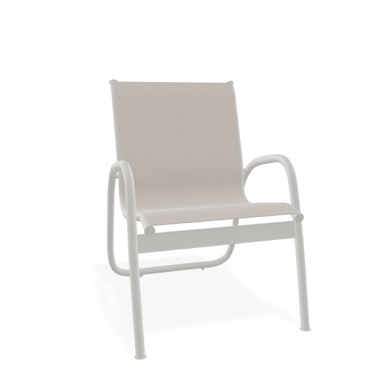 Fauteuil de patio Gardenella, Neige texturée, Naturel