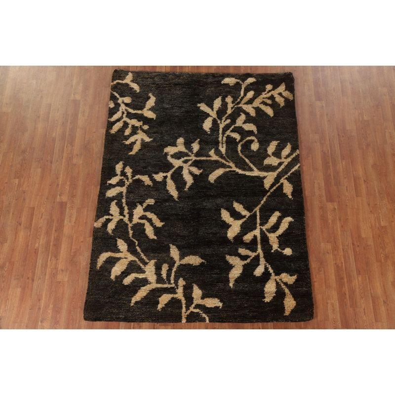 Tapis abstrait imprimé nature 6 x 8