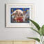 Poker Dogs - Reproduction de photo encadrée sur papier-131682425-131682430