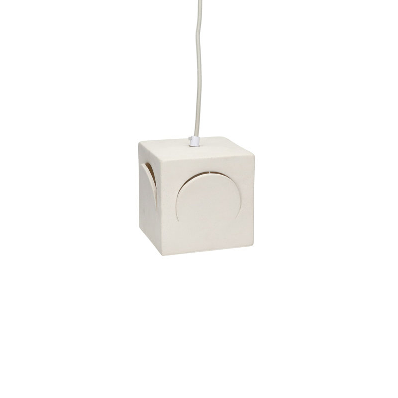 Alexes Eclipse Hanging Lamp Stoneware White