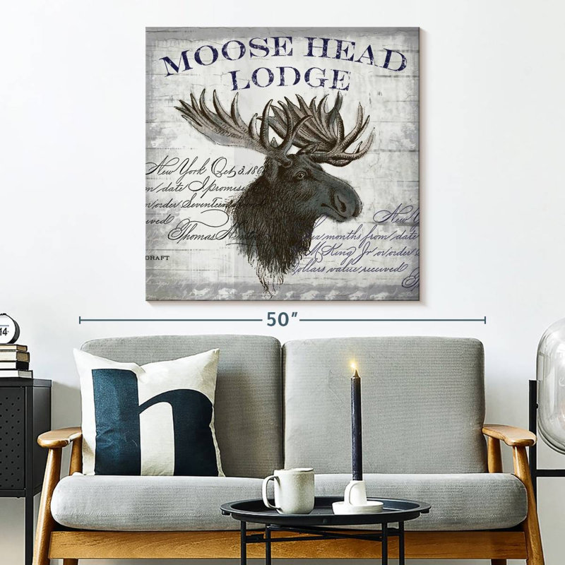 Tergel Moose Head Lodge, H 33 po x l 33 po