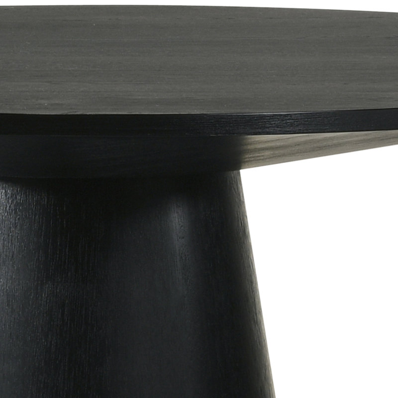 Penney Black 59.5" Pedestal Dining Table