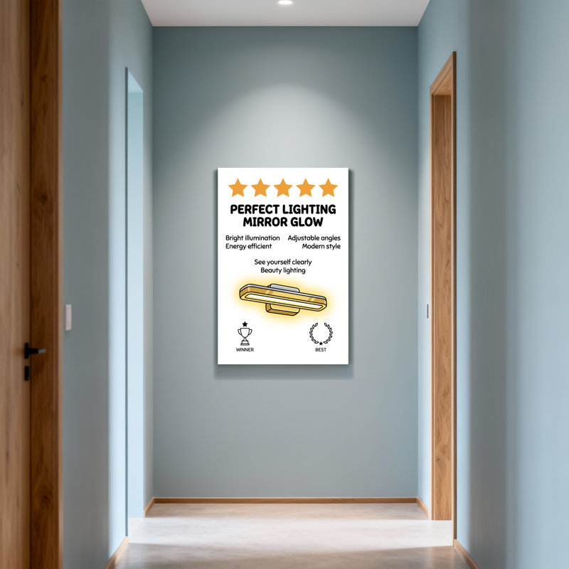 Éclairage pour salle de bain et buanderie, H 12 po x l 18 po