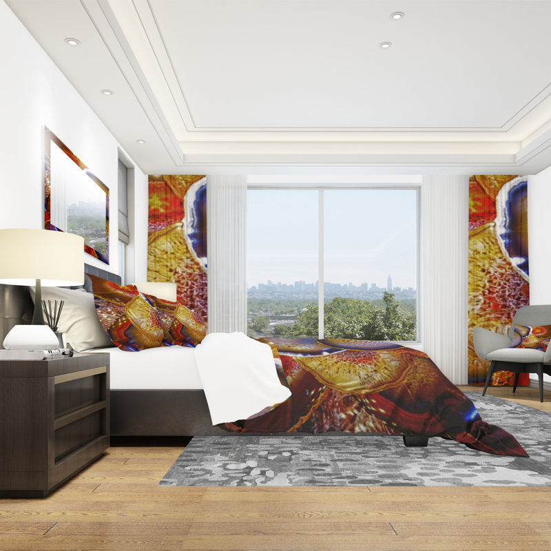 Modern & Contemporary Abstract Duvet Cover, Full/Queen Duvet Cover + 2 Shams