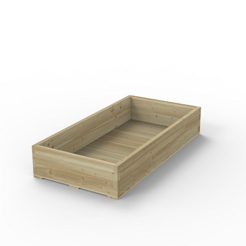 Caledonian Wood Raised Garden Bed, 31.2cm H x 180cm W x 90cm D