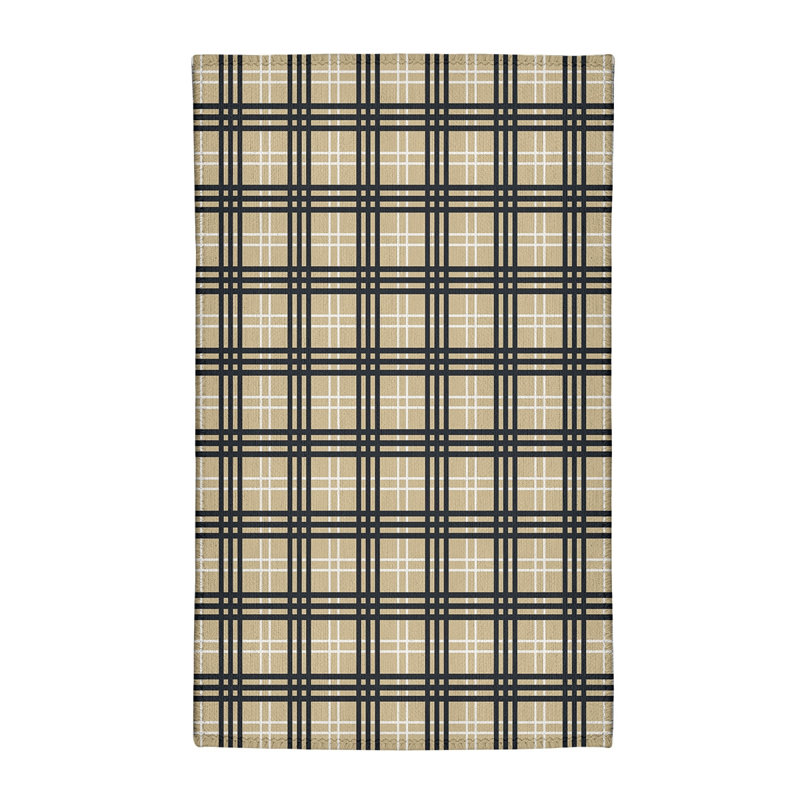 Plaid Indoor Rug, Rectangle 4' x 6'