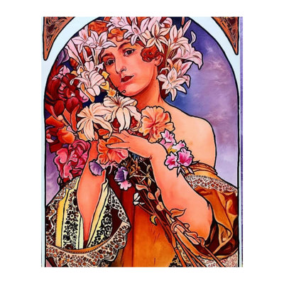 Alfons Maria Mucha | Huile sur toile | Par Gulpasha | Décoration murale