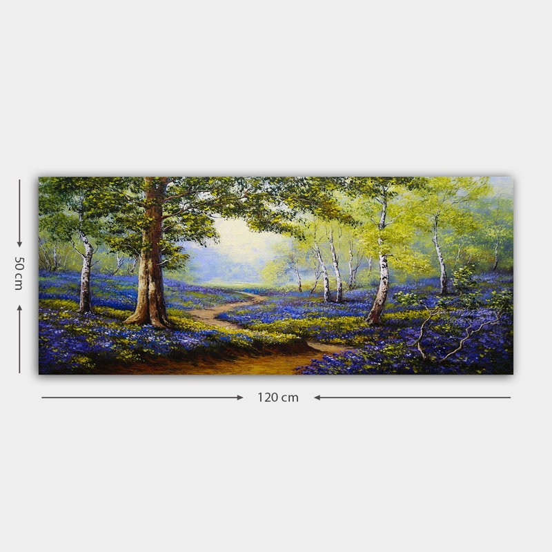 Superbe peinture sur toile décorative de 19,7 po x 47,2 po | 100% toile, cadre 100% bois (épaisseur: 1,2 po) | Idéal pour le salon, la chambre à coucher et le bureau | Couleurs éclatantes et conception unique