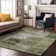 Premium Machine Washable Cerrito AMF566 Green Rug