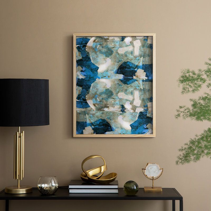 Impasto II Framed Print - Solid Wood, 30" H x 24" W