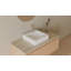 Lavabo de salle de bain vasque carré en résine blanc mat 18,8 po x 18,8 po Badeloft WB-05-S-M-35943823