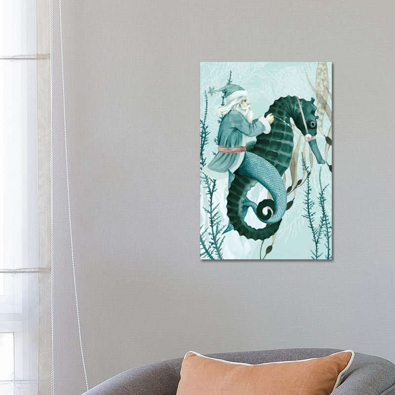 The Sea Santa I by Grace Popp - Wrapped Canvas Print