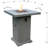 Square Concrete Propane Smokeless Fire Pit Table
