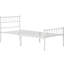 Minimalist Metal Bed Frame with Slatted Headboard-800080613-682358408