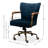 Alcott Hill® Doe Velvet Executive Chair