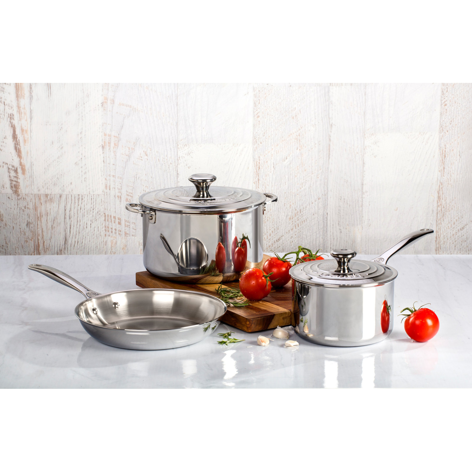 Le Creuset Stainless Steel 5 Piece Cookware Set