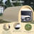 Outsunny 10' X 16' Carport, Heavy Duty Portable Garage Storage Tent With Large Zippered Door, Anti-UV PE Canopy Cover For Car, Truck, Boat, Motorcycle, Bike, Garden Tools, Outdoor Work-110874488