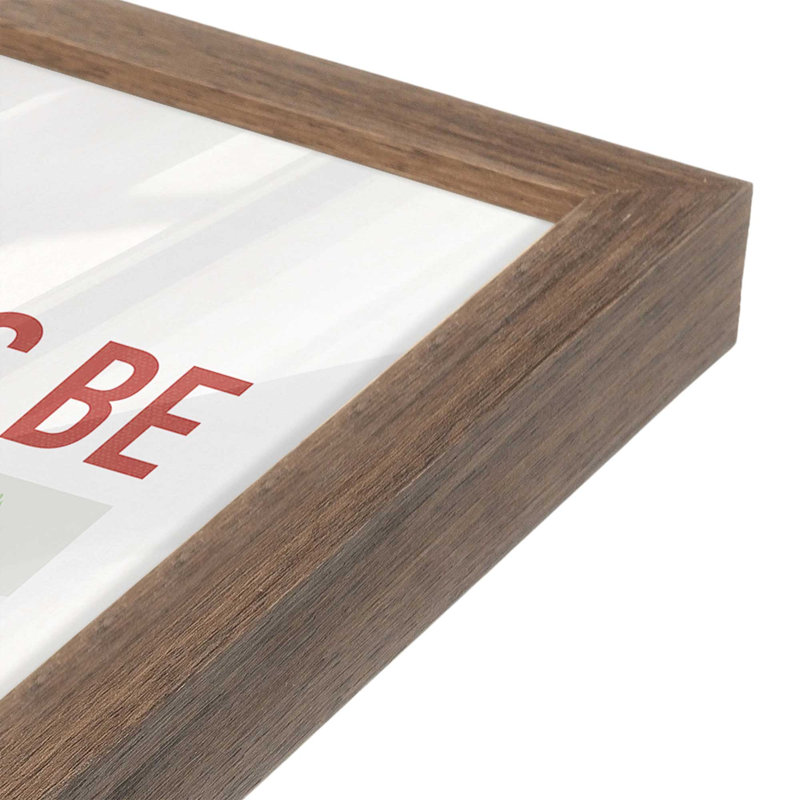 «Heart Be Light», ensemble de 2 reproductions d'art, 10 po x 8 po, Noyer