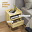 Alleane 40cm W Manufactured Wood Bedside Table
