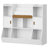 46.8"W Bookcase Kids Bookshelf with Doors and Cube Storage, Toy Organizer with Storage Shelves, for Playroom, Bedroom, Office-859799894