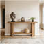 Table de canapé à double couche avec rangement, table de couloir, console