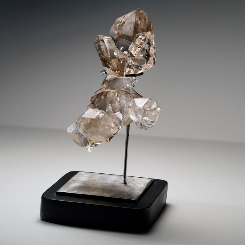 Herkimer Diamond Cluster on Custom Stand