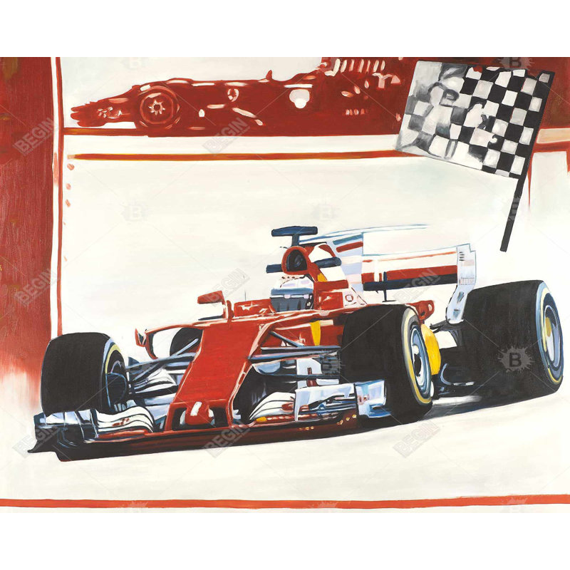 Motorsport Print On Canvas, H 48 po x l 60 po