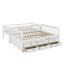 Lit superposé simple au-dessus d'un lit double avec lit gigogne et tiroirs Nilsa Kids-1970354183